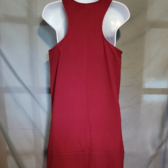 Tildon Red Halter Sundress Mini In XS - Picture 3 of 6
